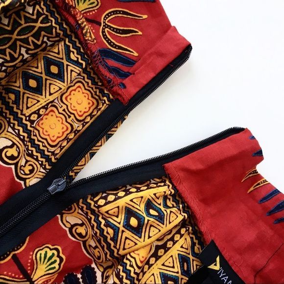 D’Iyanu Bold African Print Maxi Skirt with Sash - Picture 7 of 8